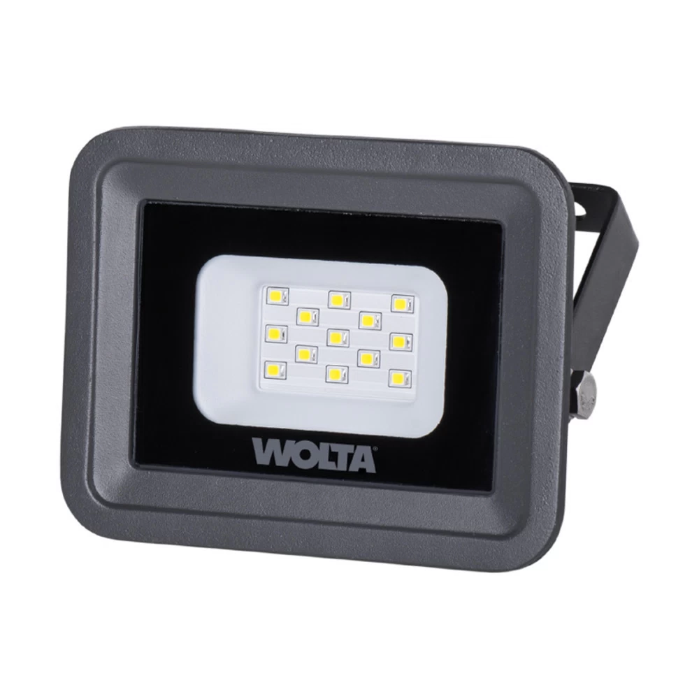 Прожектор светодиодный Wolta WFL 5700К 10 Вт IP65 серый