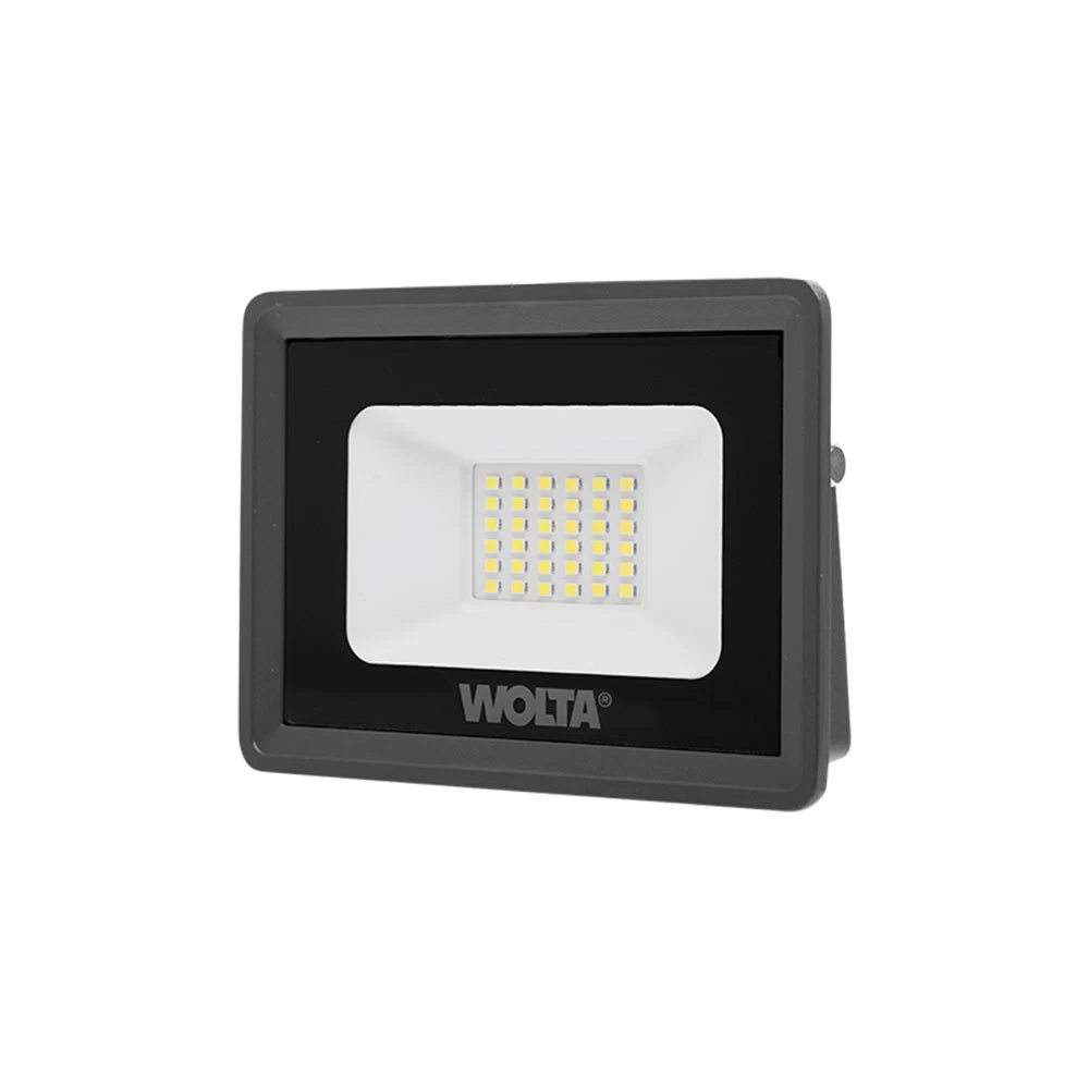 Прожектор светодиодный Wolta WFL 5700K 30 Вт IP65 серый