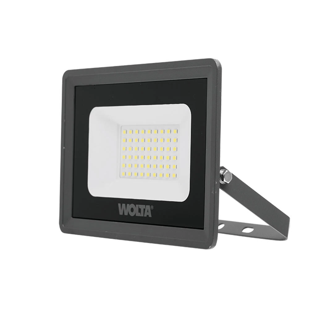 Прожектор светодиодный Wolta WFL 5700K 50 Вт IP65 серый