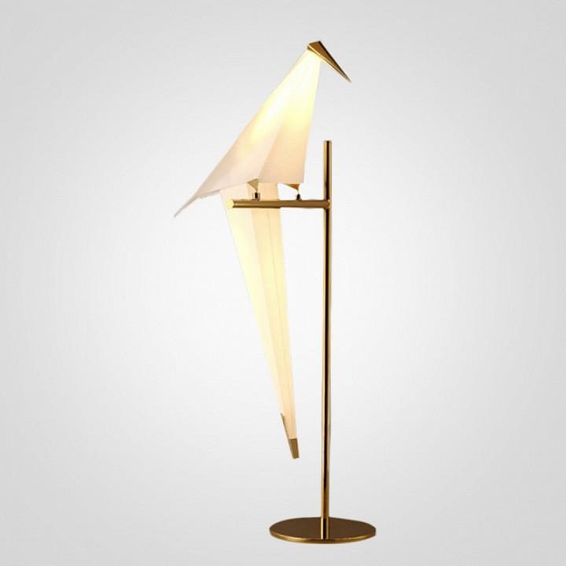 Птица световая Imperiumloft Origami Bird 43.222 цвет плафона/подвески Белый, Золото, цвет арматуры Золото