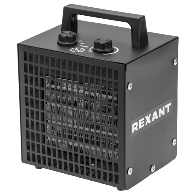 пушка тепловая REXANT 2000Вт 153кв.м квадратная черный