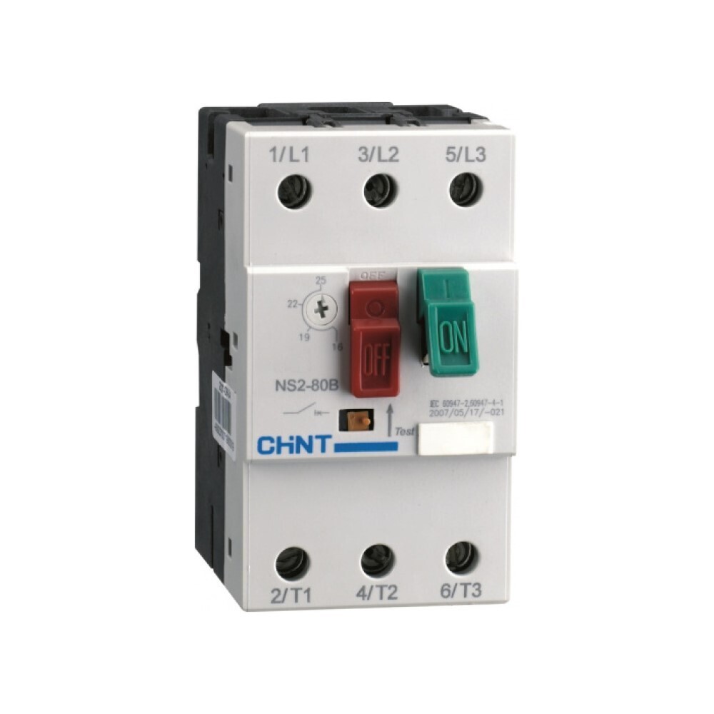 Пускатель Chint NS2 3P 40А 15 кА 230 В на монтажную плату (495087)