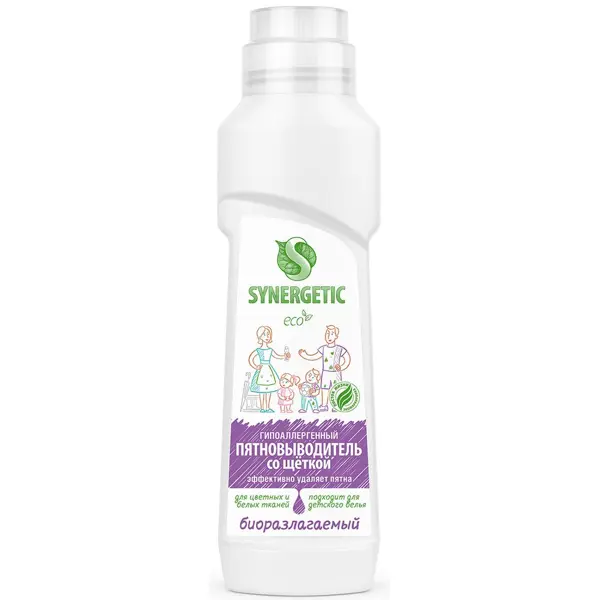Пятновыводитель Synergetic для цветного белья 0.25 л