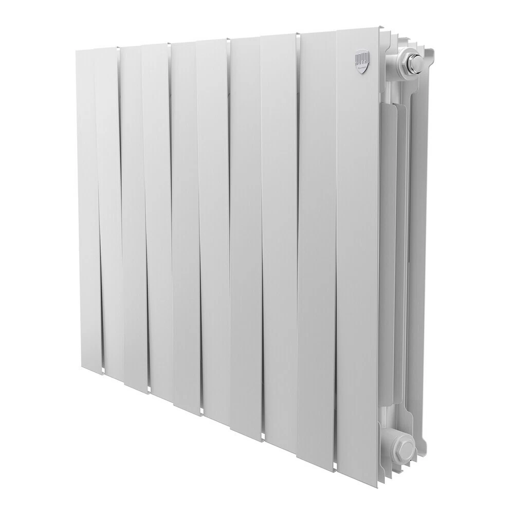 Радиатор биметаллический Royal Thermo Piano Forte 500 мм 10 секций 1" боковое подключение белый