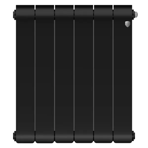 Радиатор секционный Royal Thermo Infinity NS 500/90 6 секций боковое подключение биметалл черный