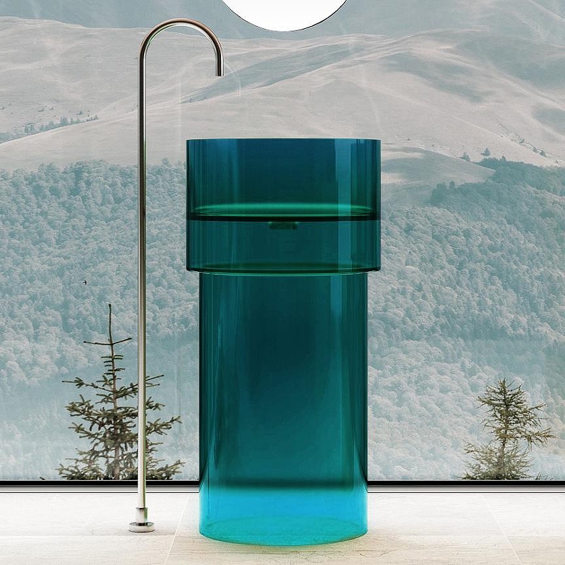 Раковина Abber Kristall 45 AT2701Aquamarin Бирюзовая