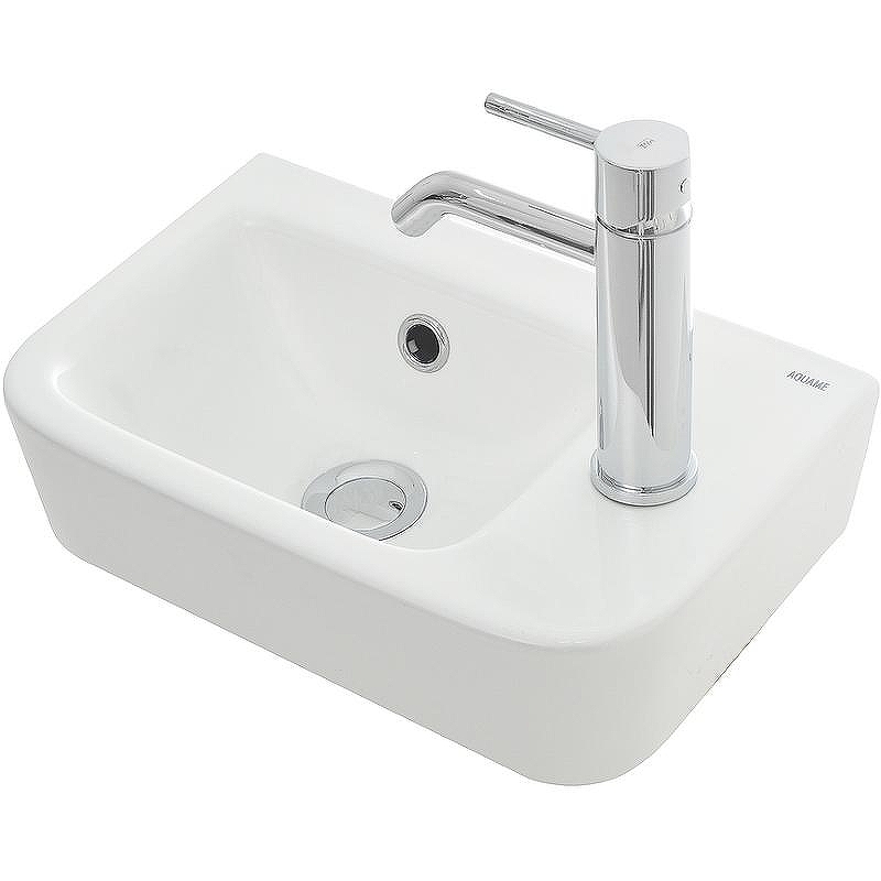 Раковина AQUAme 38 R AQM5006R Белая глянцевая