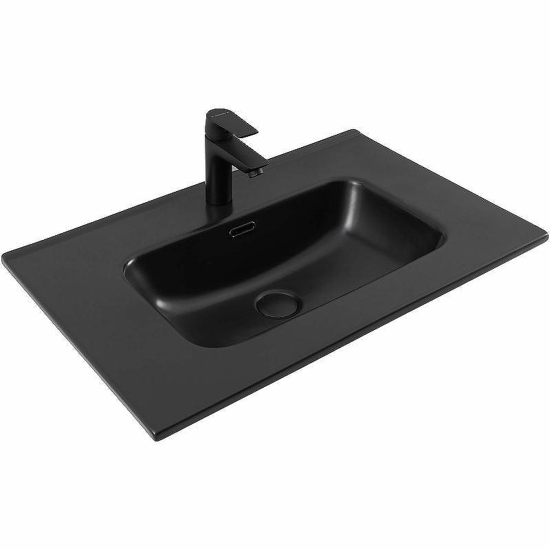 Раковина Aquanet Flat 70 329254 Черная матовая