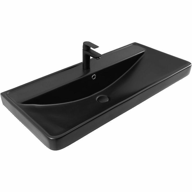Раковина Aquanet Ирис 100 329251 Черная матовая
