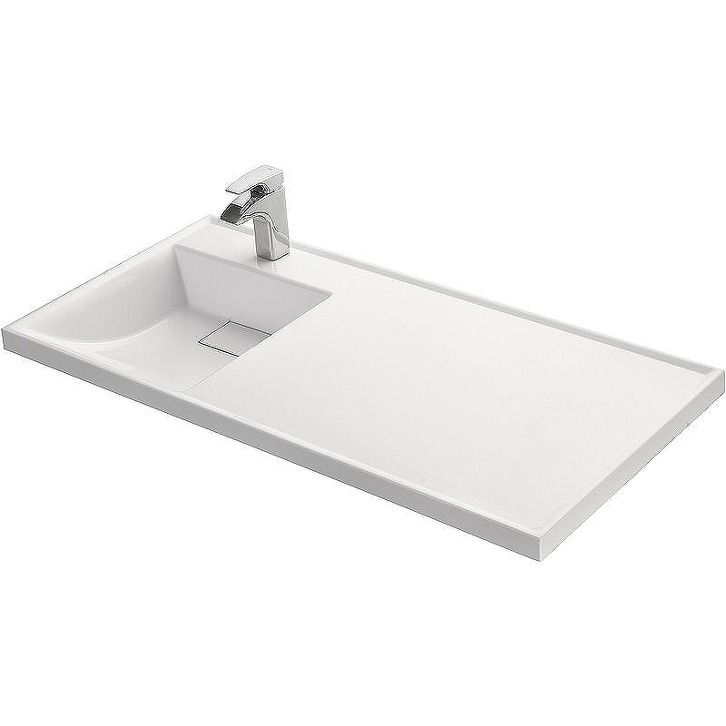 Раковина Aquaton Лондри 120 L 1A72843KLH01L с местом под стиральную машину Белая