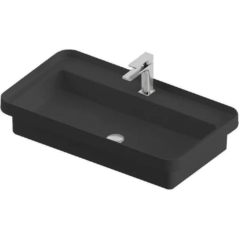 Раковина Artceram Fuori 80 TFL035 17 00 Черная матовая
