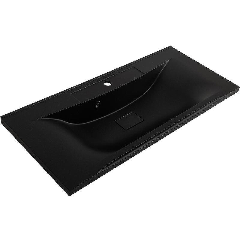 Раковина BelBagno 100 BB1000/445-LV-ART-PR-NERO Черная матовая