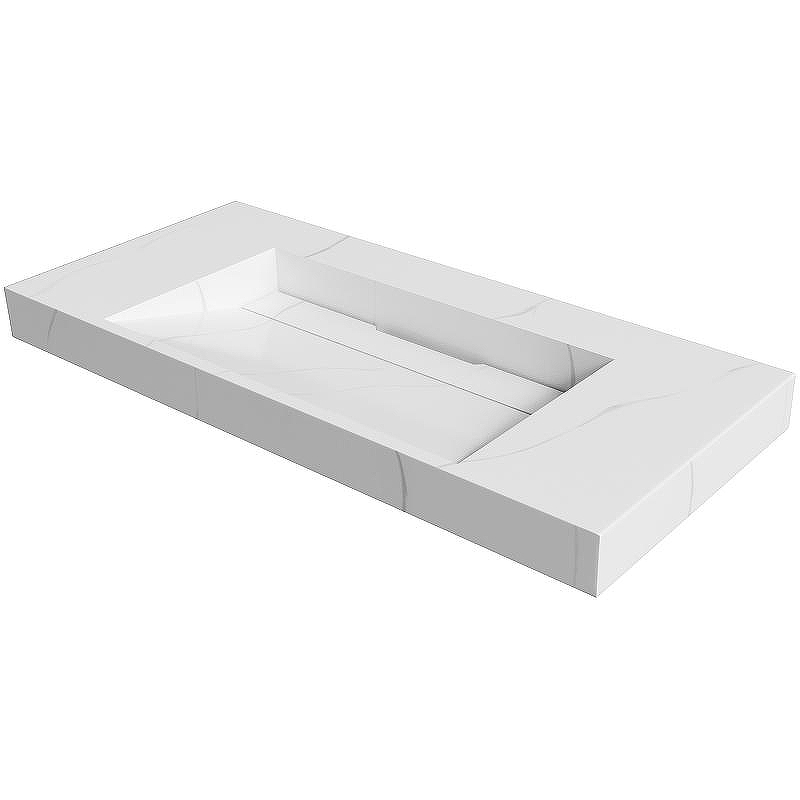 Раковина Boheme Armadi Art Flat 100 859-100-CLCT Белый мрамор