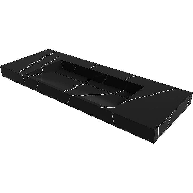 Раковина Boheme Armadi Art Flat 120 859-120-NM Черный мрамор