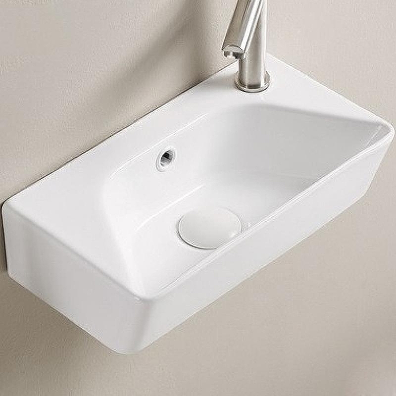 Раковина CeramaLux 40 78578L Белая глянцевая