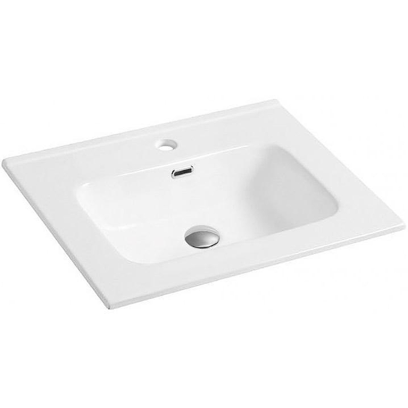 Раковина CeramaLux 61 9060D Белая глянцевая