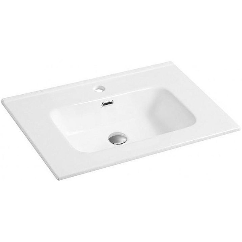 Раковина CeramaLux 71 9070D Белая глянцевая