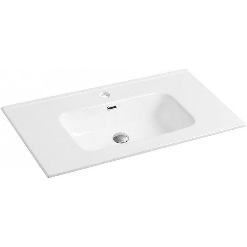 Раковина CeramaLux 91 9090D Белая глянцевая