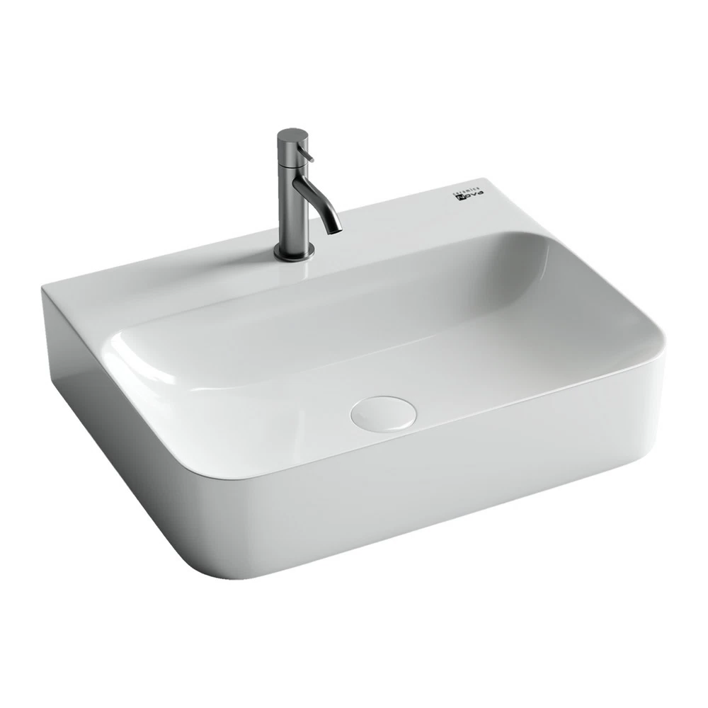 Раковина Ceramicanova Aura 61 см накладная белая (CN2001)