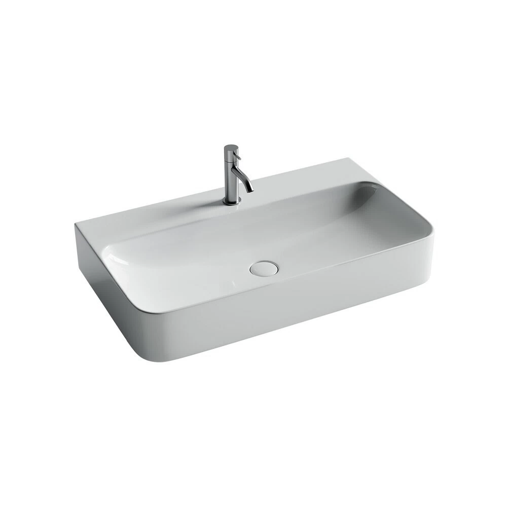 Раковина Ceramicanova Aura 80 см подвесная белая (CN2006)