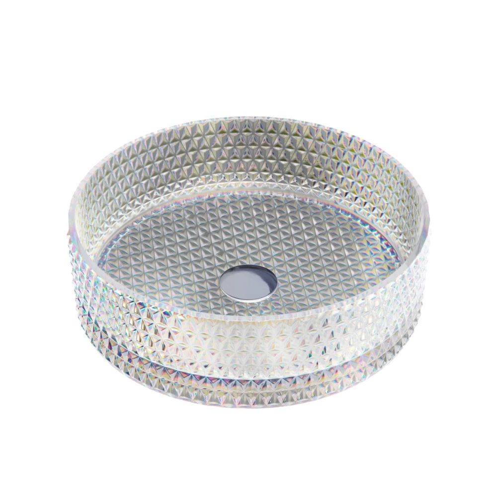 Раковина Ceramicanova Cristal 36 см накладная неон (CN6059)