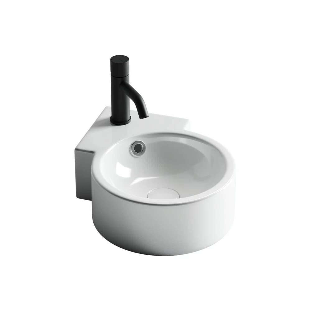 Раковина Ceramicanova Element 31 см угловая подвесная белая (CN5019)