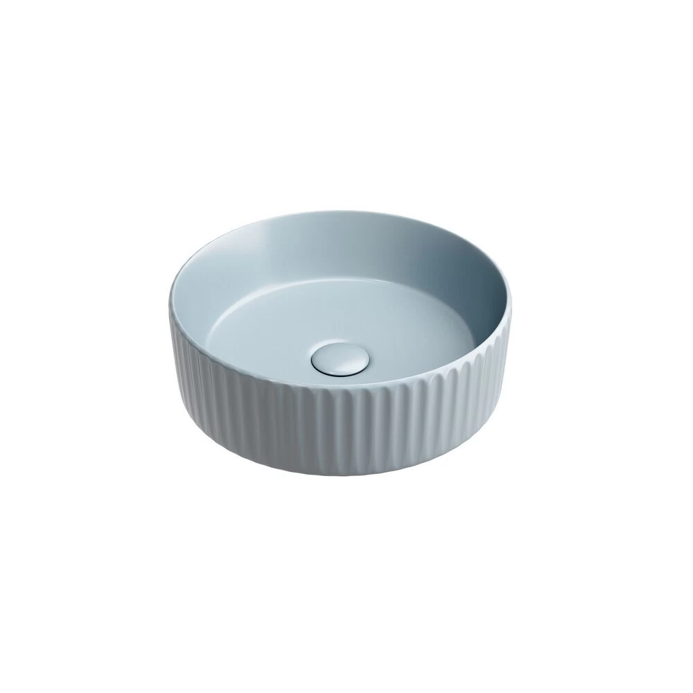 Раковина Ceramicanova Element 36 см накладная серо-голубая матовая (CN6057MHL)