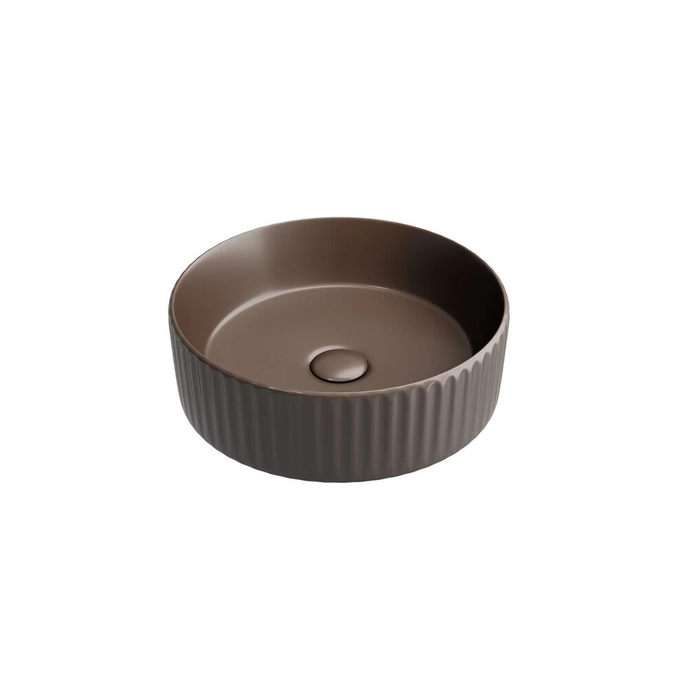 Раковина Ceramicanova Element 36 см накладная темно-коричневая матовая (CN6057MDB)