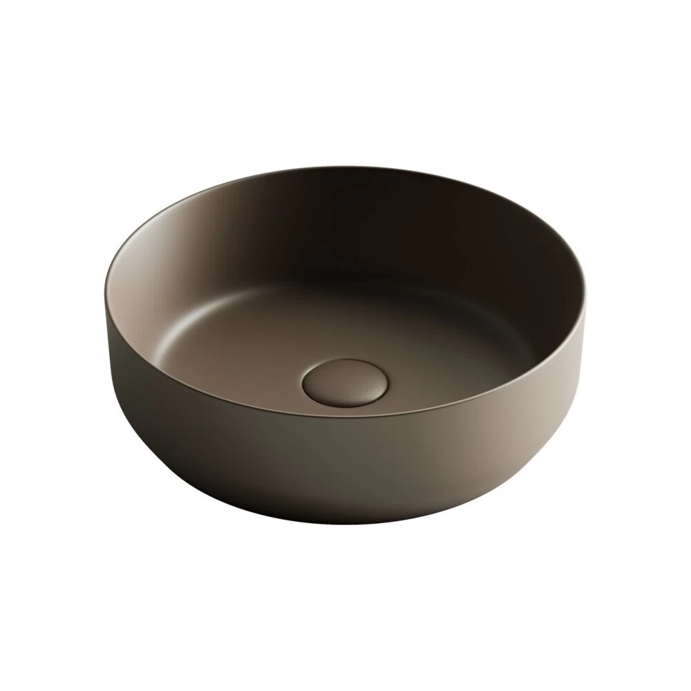 Раковина Ceramicanova Element 39 см накладная темно-коричневая матовая (CN6022MDB)