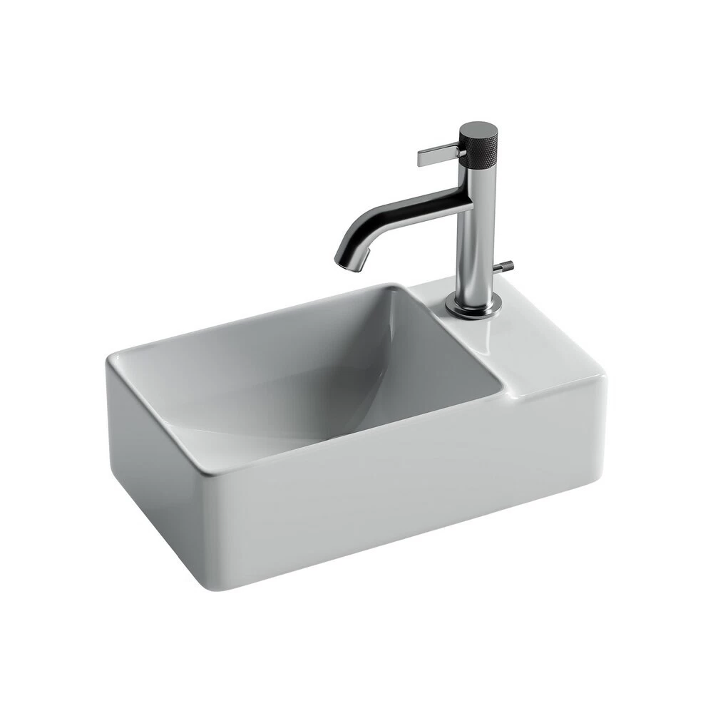 Раковина Ceramicanova Element 40 см левая подвесная белая (CN5045)