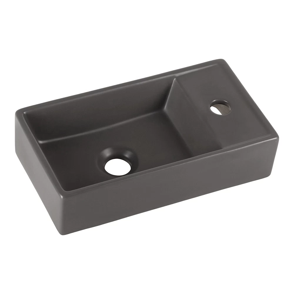 Раковина Ceramicanova Element 40 см подвесная темный антрацит (CN6051LMDH)