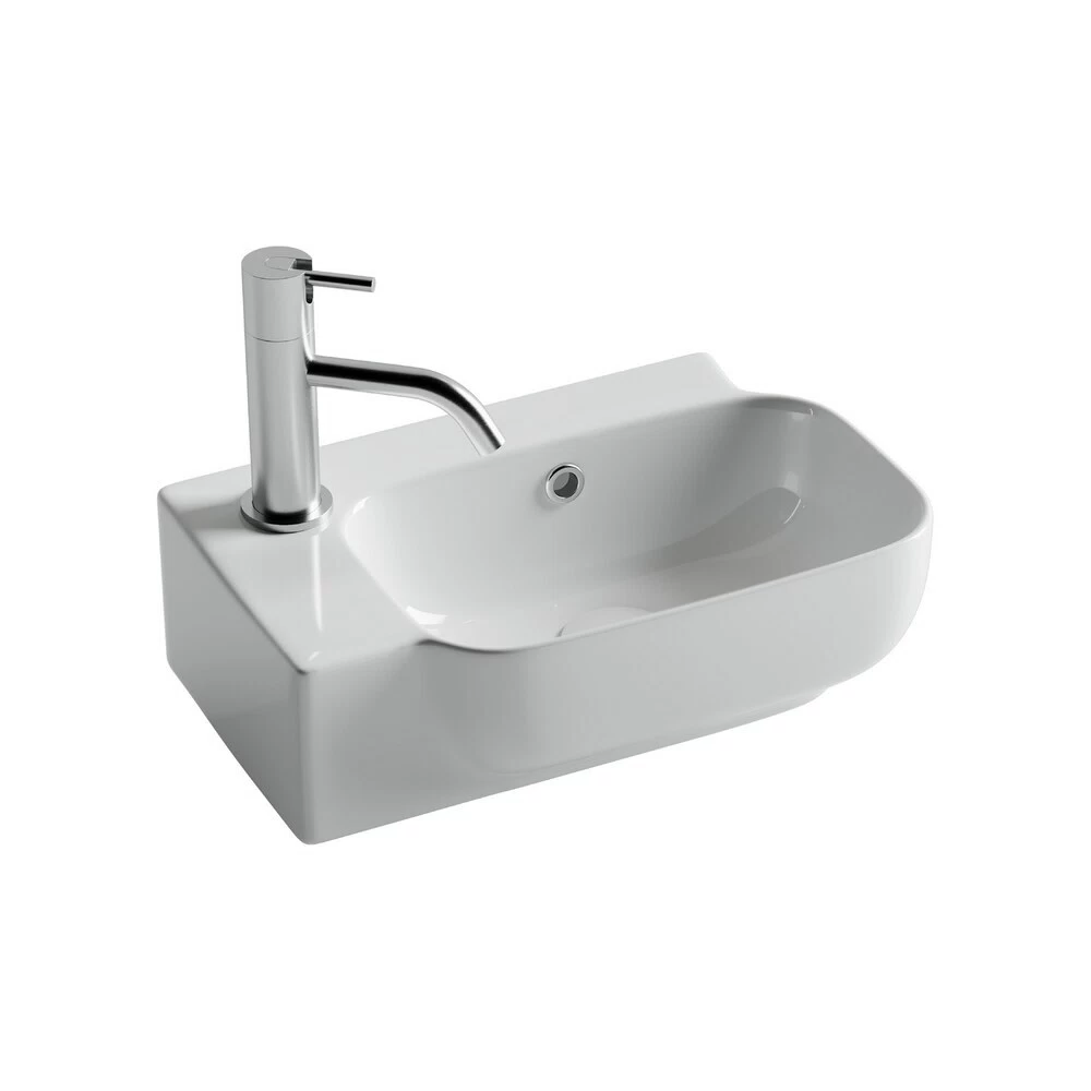 Раковина Ceramicanova Element 40 см правая подвесная белая (CN6074R)