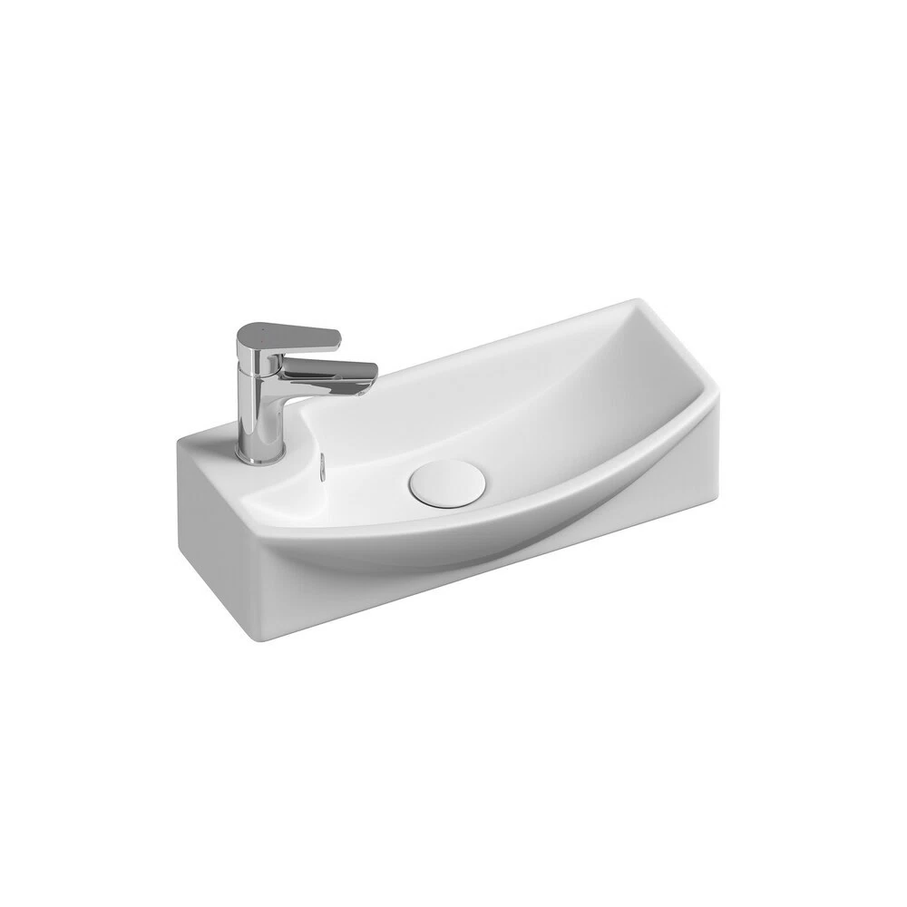 Раковина Ceramicanova Element 45 см правая подвесная белая (CN6038R)