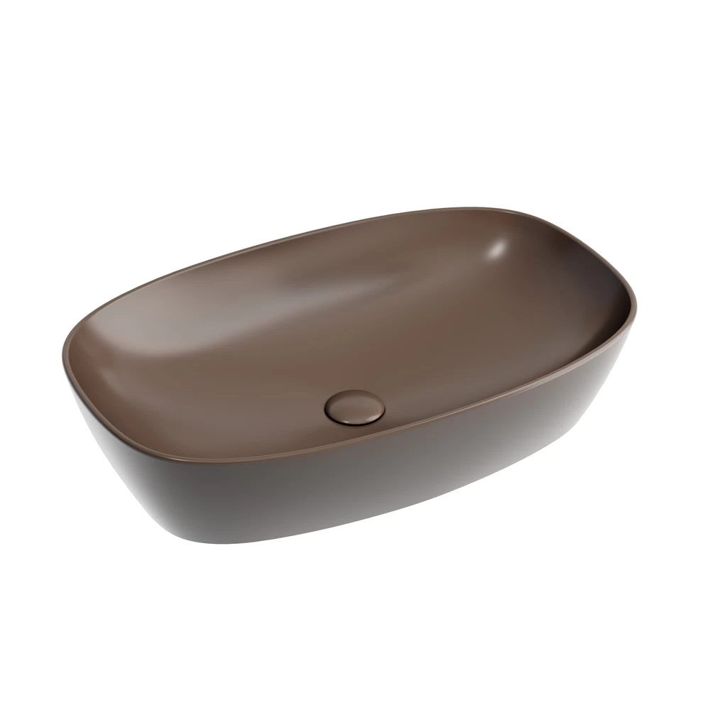 Раковина Ceramicanova Element 60 см накладная темно-коричневая матовая (CN6049MDB)