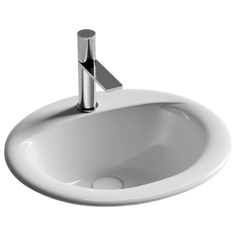 Раковина Ceramicanova Sun 52 см встраиваемая белая (CN6080)