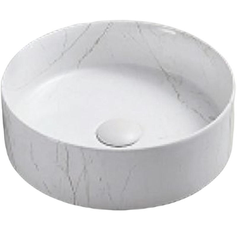 Раковина-чаша CeramaLux 35 C1112 Белая мраморная