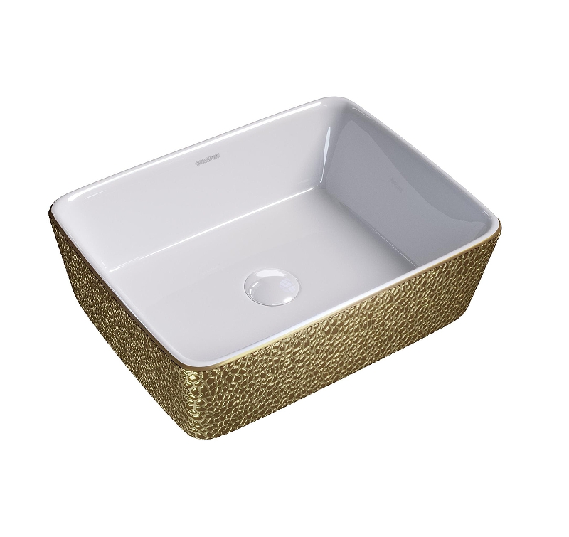 Раковина-чаша Grossman Color 48 GR-3016GWL цвет Золото Белый