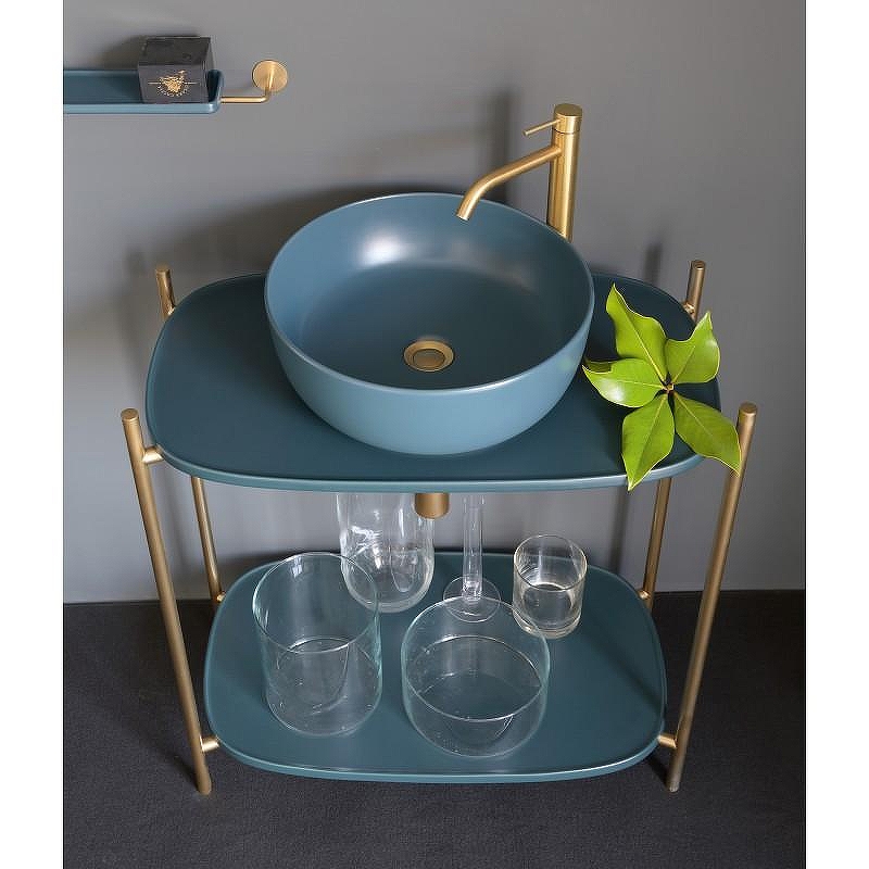Раковина-чаша Scarabeo Glam 39 180756 цвет Ocean matt