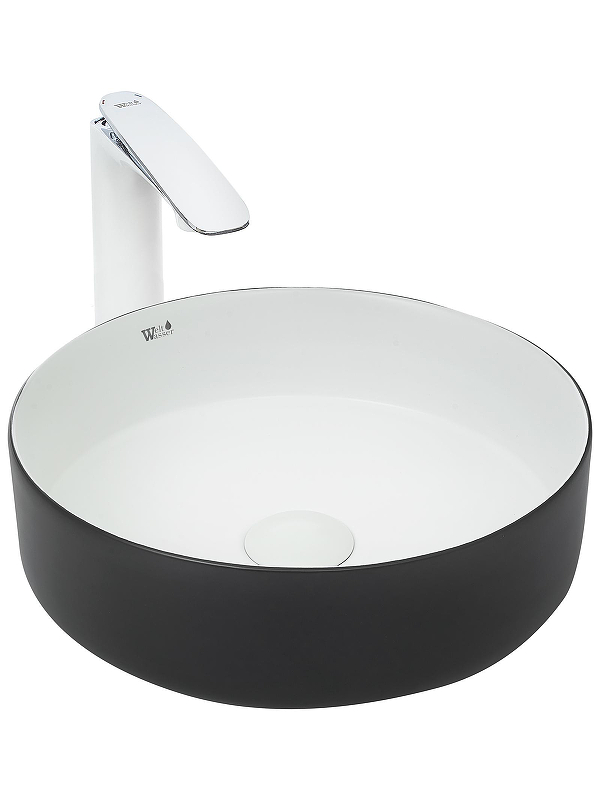 Раковина-чаша WeltWasser Elbach M3134 BW 35 10000004522 Черная Белая