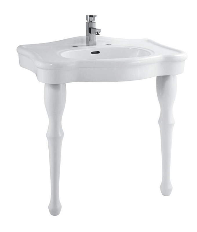 Раковина Creo Ceramique Orleans 81 OR3300+OR3310 цвет Белый