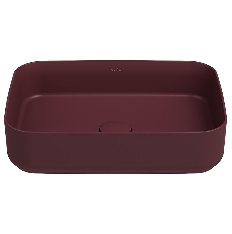 Раковина Isvea Infinity 50 10NF65050-2R цвет Бордовый матовый