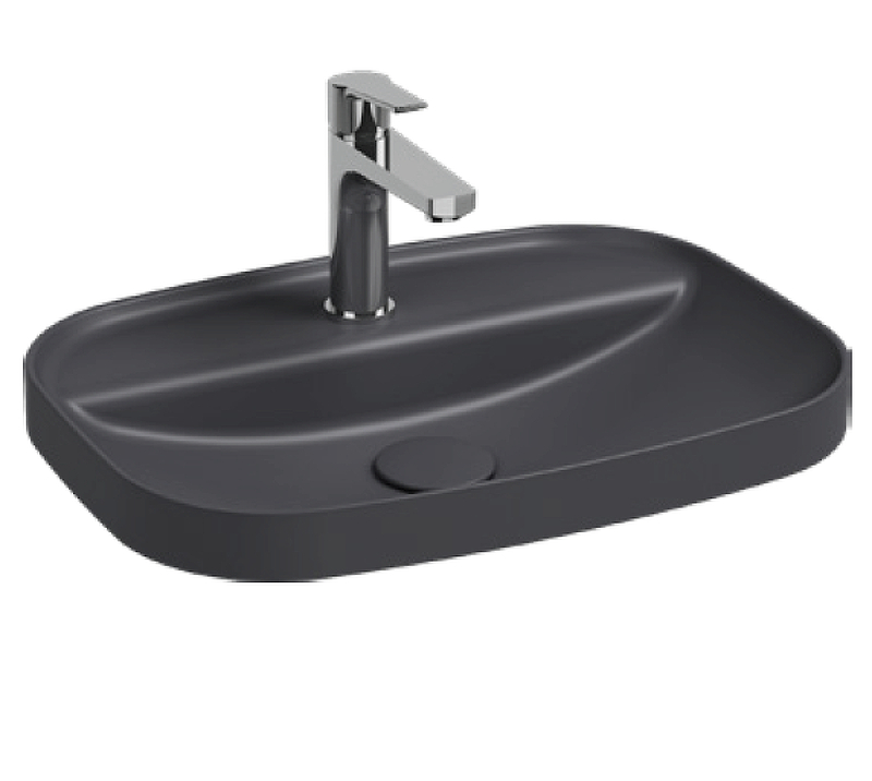 Раковина Isvea Infinity 55 10NF50055-2C цвет Антрацит матовый