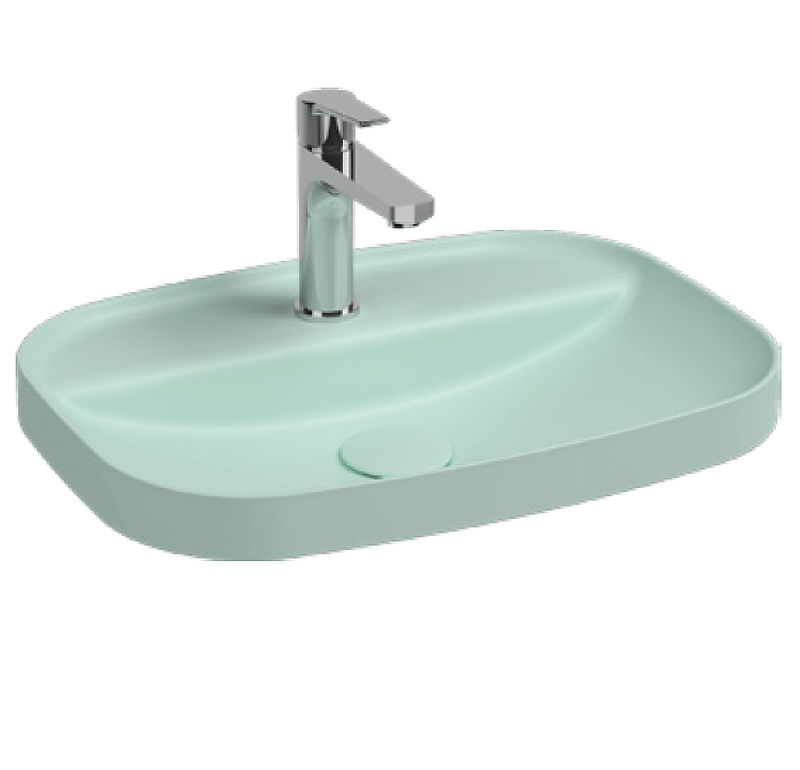 Раковина Isvea Infinity 55 10NF50055-2T цвет Мятно-зеленый матовый