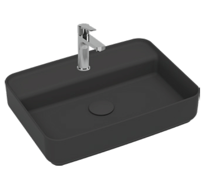 Раковина Isvea Infinity 55 10NF66055-2C цвет Антрацит матовый