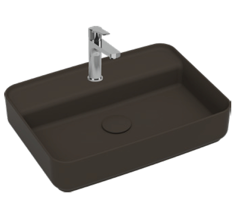 Раковина Isvea Infinity 55 10NF66055-2H цвет Коричневый матовый