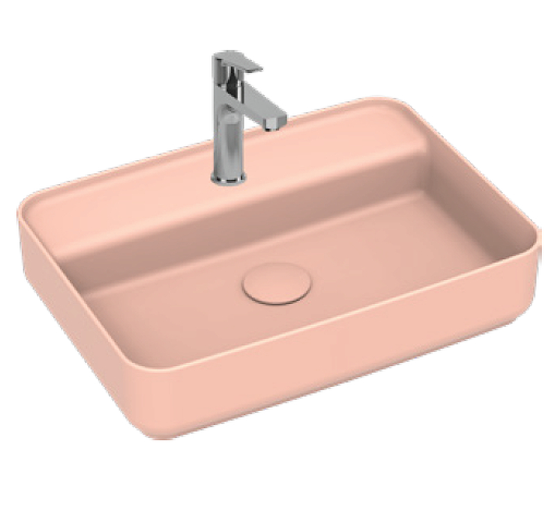 Раковина Isvea Infinity 55 10NF66055-2S цвет Лососевый матовый