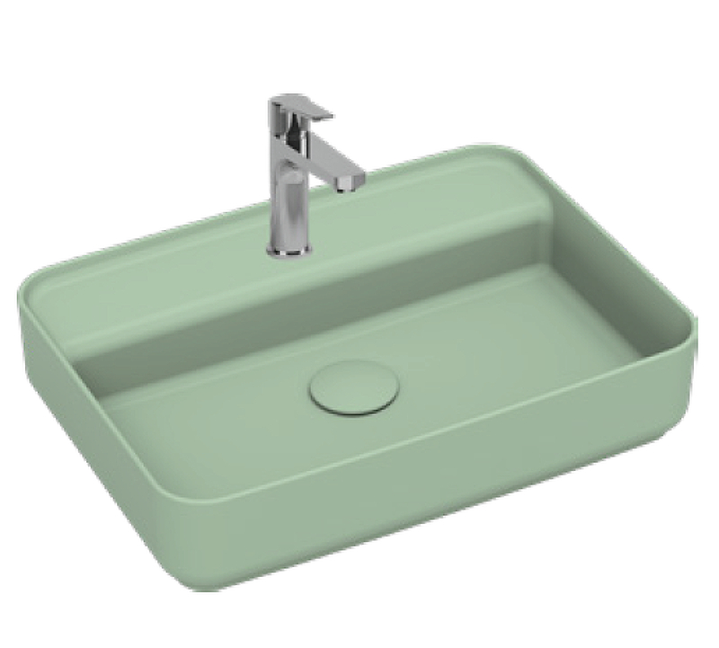 Раковина Isvea Infinity 55 10NF66055-2T цвет Мятно-зеленый матовый