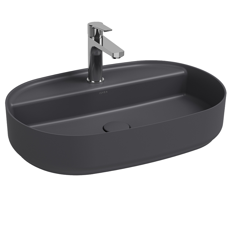 Раковина Isvea Infinity 60 10NF65060-2C цвет Антрацит матовый