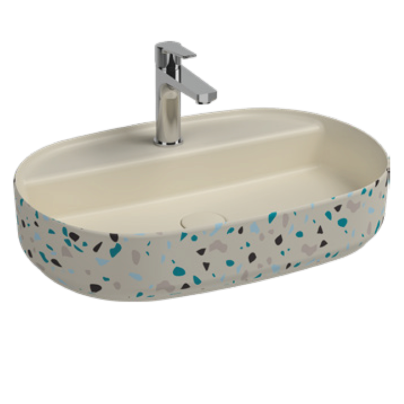 Раковина Isvea Infinity 60 10NF65060-2K-TRZ цвет Слоновая кость матовый