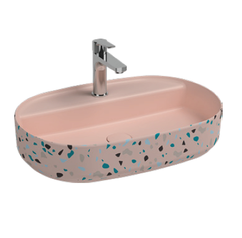 Раковина Isvea Infinity 60 10NF65060-2S-TRZ цвет Лососевый матовый